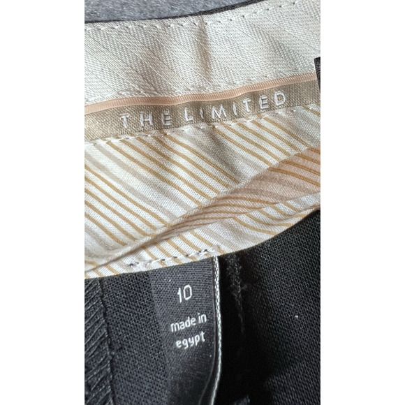 The Limited Black Dress Shorts Bermuda Women's Size 10 CASSIDY FIT Cuffed Classy - Picture 10 of 12